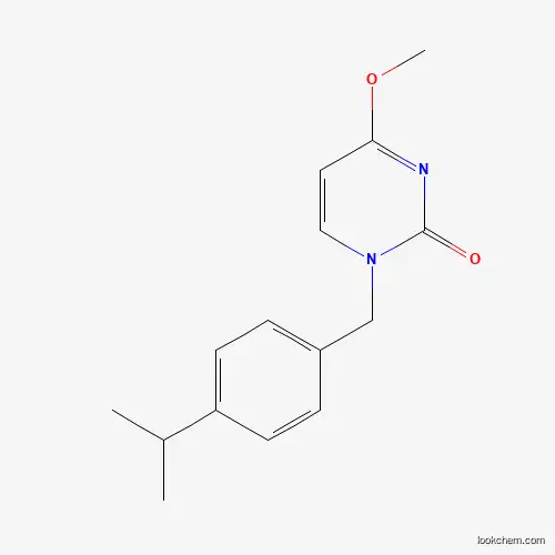 Molecular Structure of 1184919-19-4 (1-(4-isopropylbenzyl)-4-methoxypyrimidin-2(1H)-one)