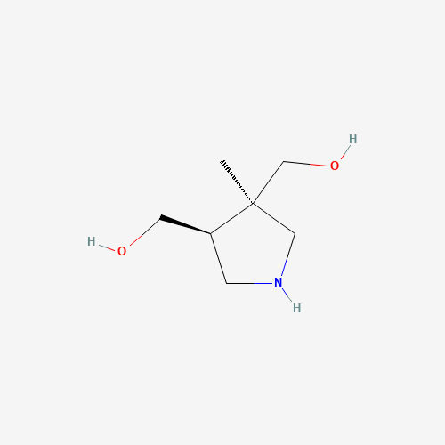 Molecular Structure of 1186647-99-3 (((3R,4S)-3-Methylpyrrolidine-3,4-diyl)dimethanol)