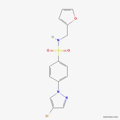 N-(Furan-2-ylmethyl) 4-(4-bromopyrazol-1-yl)benzenesulfonamide