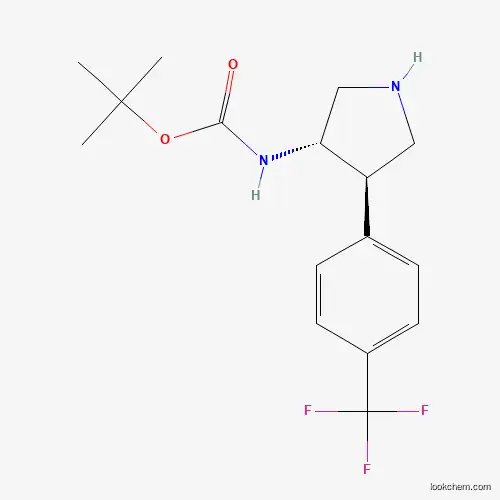 Trans (+/-) tert-butyl 4-(4-(trifluoromethyl)phenyl)pyrrolidin-3-ylcarbamate