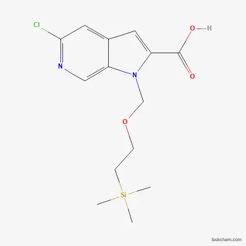 5-chloro-1-((2-(trimethylsilyl)ethoxy)methyl)-1H-pyrrolo[2,3-c]pyridine-2-carboxylic acid