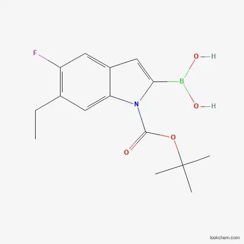 1-(tert-butoxycarbonyl)-6-ethyl-5-fluoro-1H-indol-2-ylboronic acid