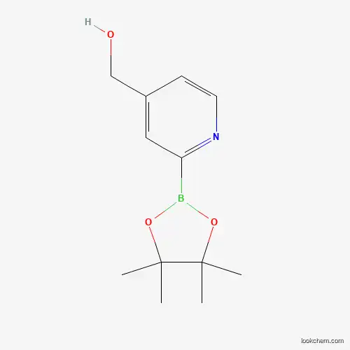 Molecular Structure of 1264162-23-3 ((2-(4,4,5,5-Tetramethyl-1,3,2-dioxaborolan-2-yl)pyridin-4-yl)methanol)