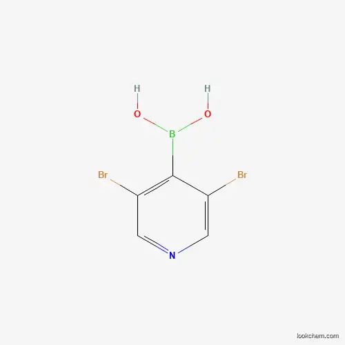 Molecular Structure of 1310384-73-6 (3,5-Dibromopyridine-4-boronic acid)