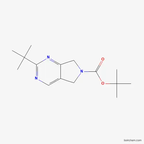 Molecular Structure of 1330754-01-2 (tert-Butyl 2-(tert-butyl)-5H-pyrrolo[3,4-d]pyrimidine-6(7H)-carboxylate)