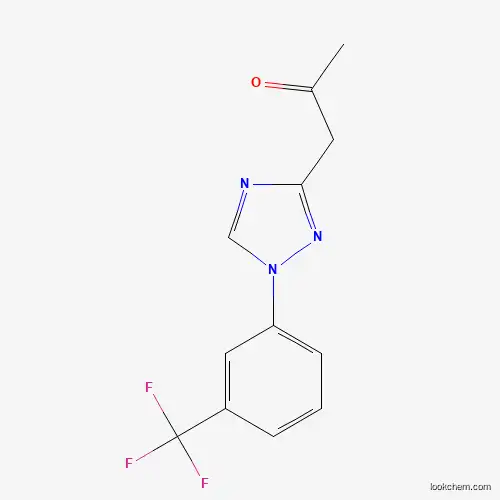 Molecular Structure of 1346809-34-4 (1-(1-(3-(trifluoromethyl)phenyl)-1H-1,2,4-triazol-3-yl)propan-2-one)