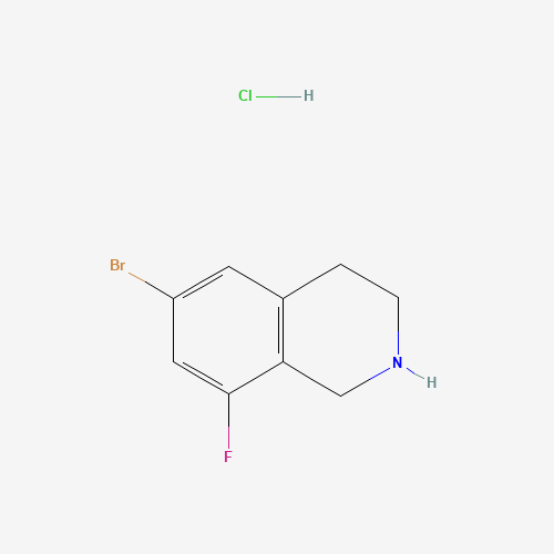 Molecular Structure of 1432679-94-1 (6-Bromo-8-fluoro-1,2,3,4-tetrahydroisoquinoline hydrochloride)
