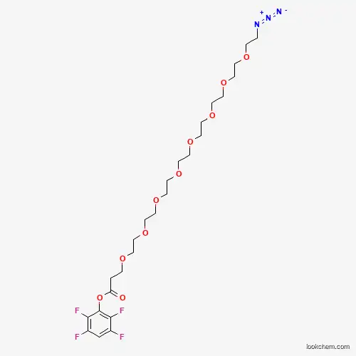 Molecular Structure of 1818294-49-3 (Azido-PEG8-TFP ester)
