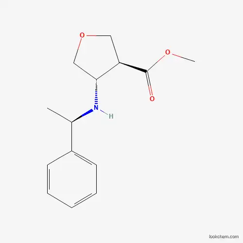 rel-methyl (3S,4S)-4-{[(1R)-1-phenylethyl]amino}oxolane-3-carboxylate