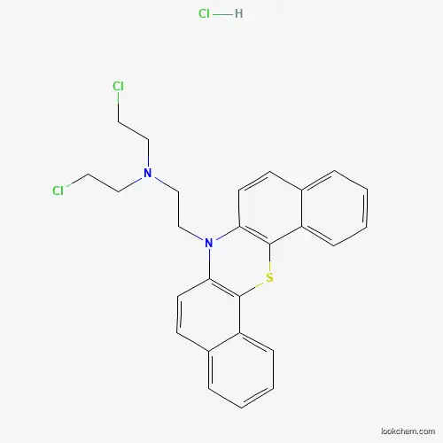 Molecular Structure of 2083-53-6 (N,N-bis(2-chloroethyl)-2-(2-thia-13-azapentacyclo[12.8.0.03,12.04,9.017,22]docosa-1(14),3(12),4,6,8,10,15,17,19,21-decaen-13-yl)ethanamine;hydrochloride)