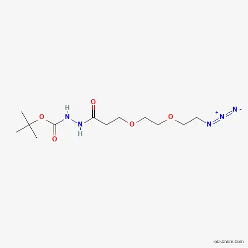 Molecular Structure of 2100306-56-5 (Azido-PEG2-t-Boc-hydrazide)