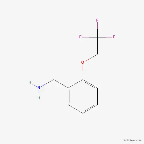 Molecular Structure of 342816-26-6 ([2-(2,2,2-Trifluoroethoxy)phenyl]methanamine)