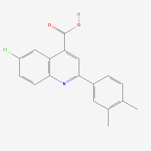 6-Chloro-2-(3,4-dimethylphenyl)quinoline-4-carboxylic acid