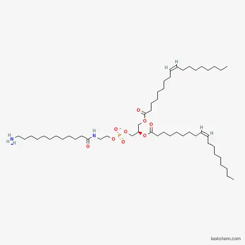 Molecular Structure of 474944-10-0 (2-[(12-Azaniumyldodecanoyl)amino]ethyl (2R)-2,3-bis{[(9Z)-octadec-9-enoyl]oxy}propyl phosphate)