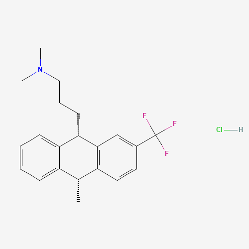 N,N-dimethyl-3-[10-methyl-2-(trifluoromethyl)-9,10-dihydroanthracen-9-yl]propan-1-amine hydrochloride