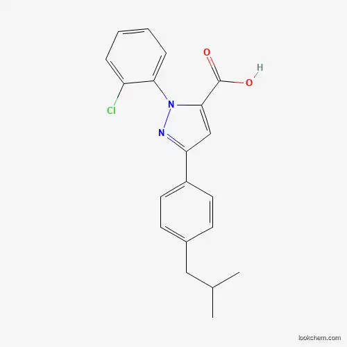 1-(2-CHLOROPHENYL)-3-(4-ISOBUTYLPHENYL)-1H-PYRAZOLE-5-CARBOXYLIC ACID