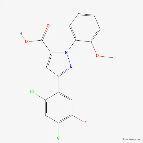 3-(2,4-DICHLORO-5-FLUOROPHENYL)-1-(2-METHOXYPHENYL)-1H-PYRAZOLE-5-CARBOXYLIC ACID