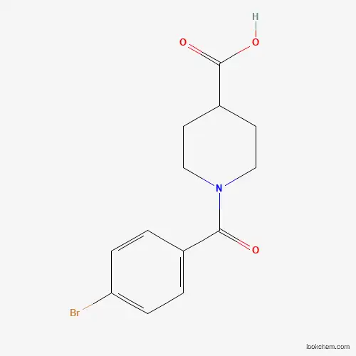Molecular Structure of 693237-87-5 (1-(4-bromobenzoyl)piperidine-4-carboxylic Acid)
