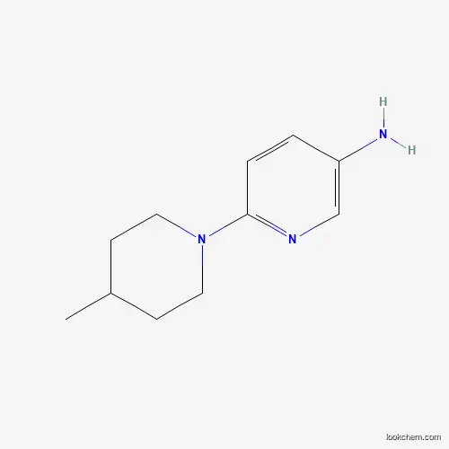 Molecular Structure of 767583-34-6 (6-(4-Methylpiperidin-1-yl)pyridin-3-amine)