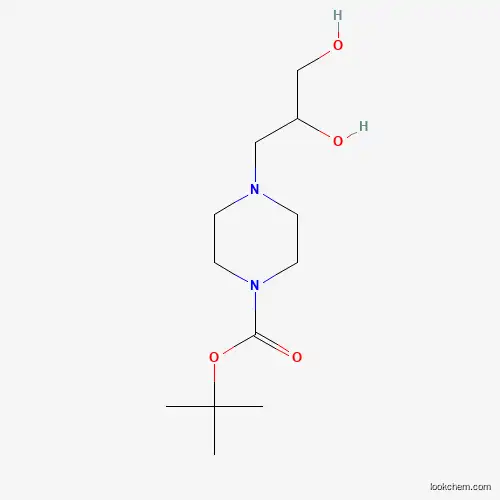 Molecular Structure of 77278-79-6 (1-Piperazinecarboxylic acid, 4-(2,3-dihydroxypropyl)-, 1,1-dimethylethyl ester)
