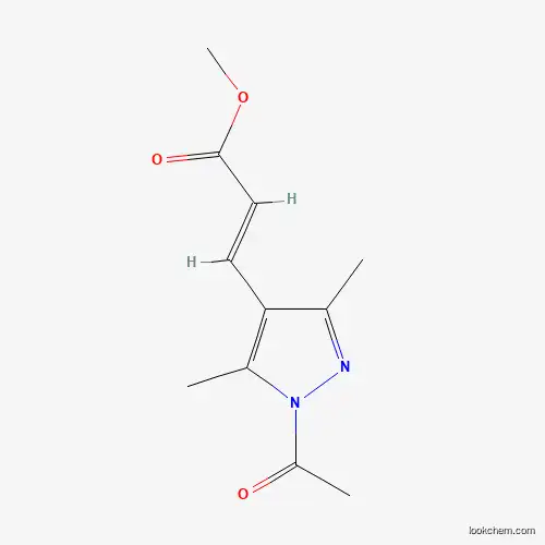 2-PROPENOIC ACID, 3-(1-ACETYL-3,5-DIMETHYL-1H-PYRAZOL-4-YL)-, METHYL ESTER, (2E)-