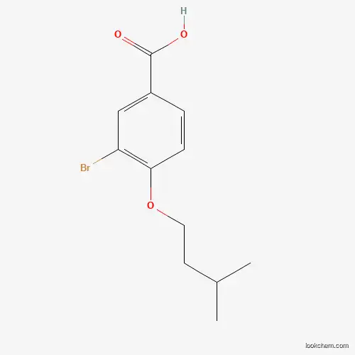 Molecular Structure of 881596-09-4 (3-Bromo-4-(isopentyloxy)benzoic acid)