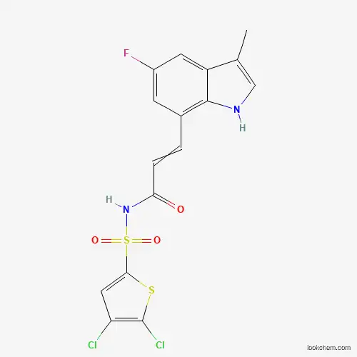 2-PROPENAMIDE, N-[(4,5-DICHLORO-2-THIENYL)SULFONYL]-3-(5-FLUORO-3-METHYL-1H-INDOL-7-YL)-, (2E)-