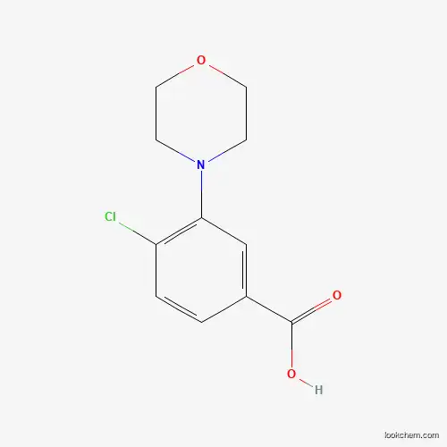 Molecular Structure of 886501-46-8 (4-chloro-3-morpholin-4-yl-benzoic Acid)