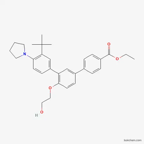 Ethyl 3-(tert-butyl)-4-(2-hydroxyethoxy)-4-(pyrrolidin-1-yl)-[1,1:3,1-terphenyl]-4-carboxylate CAS No.895542-08-2