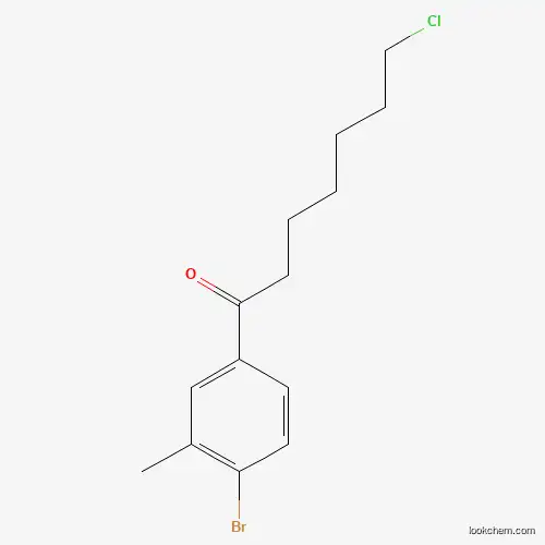 1-(4-BROMO-3-METHYLPHENYL)-7-CHLORO-1-OXOHEPTANE