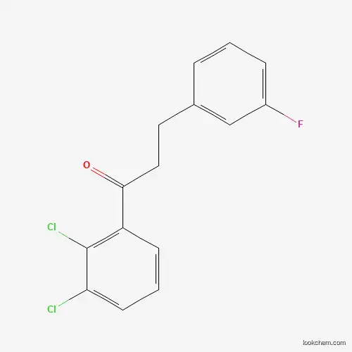 Molecular Structure of 898767-57-2 (2',3'-Dichloro-3-(3-fluorophenyl)propiophenone)