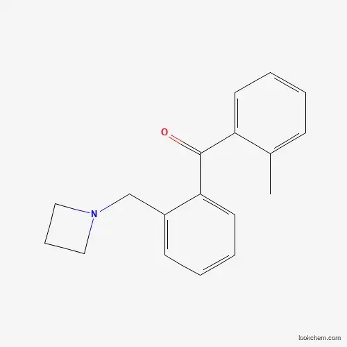 Molecular Structure of 898775-45-6 (2-Azetidinomethyl-2'-methylbenzophenone)