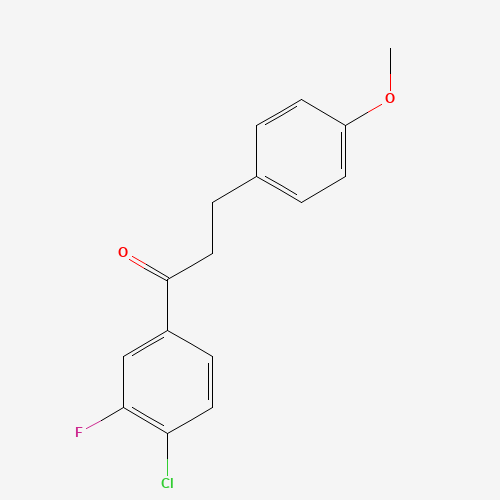 4'-CHLORO-3'-FLUORO-3-(4-METHOXYPHENYL)PROPIOPHENONE