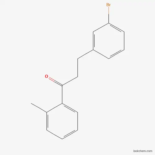 Molecular Structure of 898781-95-8 (3-(3-Bromophenyl)-2'-methylpropiophenone)