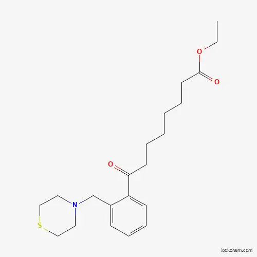 ETHYL 8-OXO-8-[2-(THIOMORPHOLINOMETHYL)PHENYL]OCTANOATE