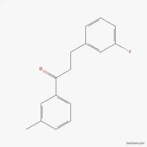 Molecular Structure of 898788-67-5 (3-(3-Fluorophenyl)-3'-methylpropiophenone)