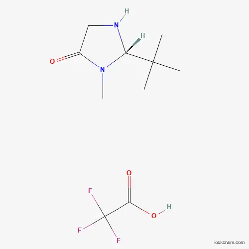 Molecular Structure of 900503-70-0 ((S)-(+)-2-(tert-Butyl)-3-methyl-4-imidazolidinone trifluoroacetic acid)