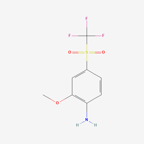 2-METHOXY-4-(TRIFLUOROMETHYLSULFONYL)ANILINE