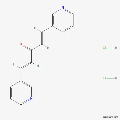 Molecular Structure of 916427-61-7 (1,5-di-3-Pyridinyl-1,4-pentadien-3-one dihydrochloride)