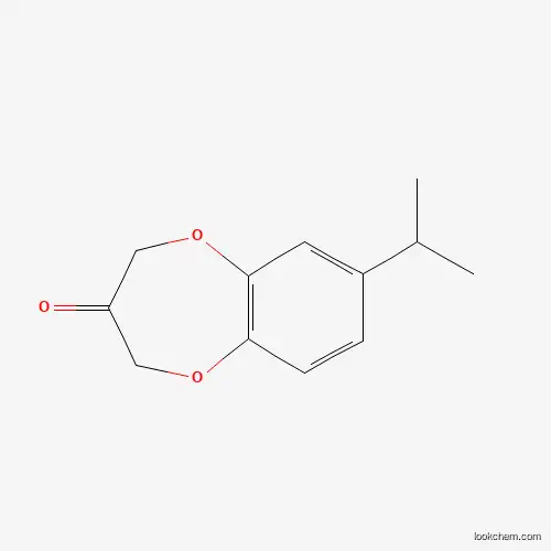 Molecular Structure of 950919-28-5 (2H-1,5-Benzodioxepin-3(4H)-one, 7-(1-methylethyl)-)
