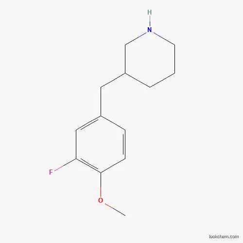 3-(3-FLUORO-4-METHOXY-BENZYL)-PIPERIDINE