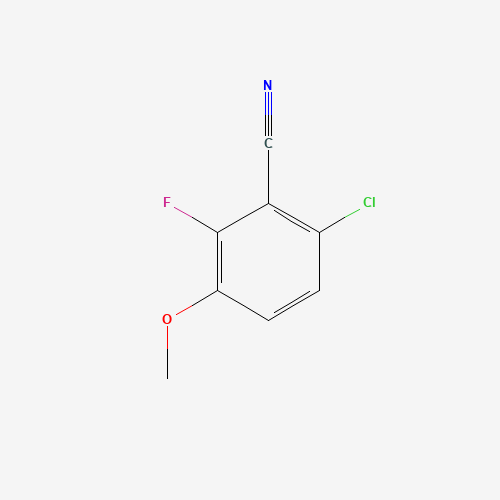 Molecular Structure of 1017777-72-8 (6-Chloro-2-fluoro-3-methoxybenzonitrile)