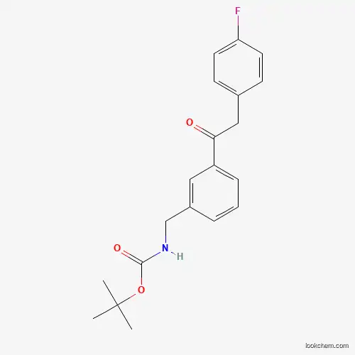 {3-[2-(4-fluoro-phenyl)-acetyl]-benzyl}-carbamic acid tert-butyl ester