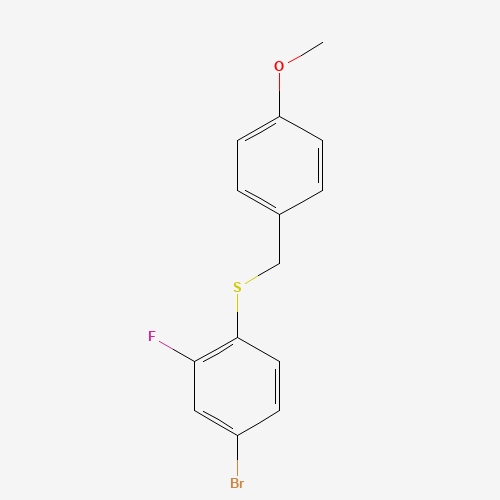 4-Bromo-2-fluoro-1-[[(4-methoxyphenyl)methyl]thio]benzene