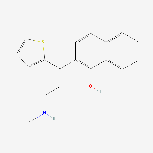 2-(3-(methylamino)-1-(thiophen-2-yl)propyl)naphthalen-1-ol