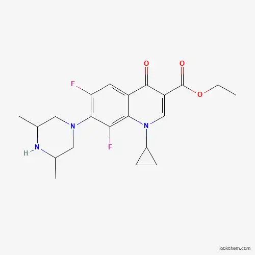 3-Quinolinecarboxylic acid, 1-cyclopropyl-7-(3,5-diMethyl-1-piperazinyl)-6,8-difluoro-1,4-dihydro-4-oxo-, ethyl ester