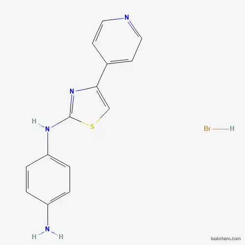 Molecular Structure of 1052530-79-6 (N-(4-Pyridin-4-YL-1,3-thiazol-2-YL)benzene-1,4-diamine hydrobromide)