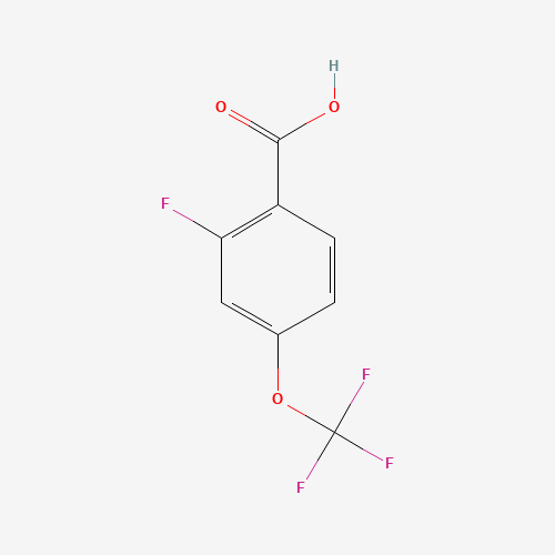 Molecular Structure of 1073477-22-1 (2-Fluoro-4-(trifluoromethoxy)benzoic acid)