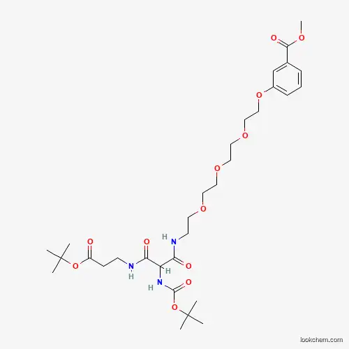 tert-Butyl 14-(N-Boc-amino)-1-[3-(methoxycarbonyl)phenoxy]-13,15-dioxo-3,6,9-trioxa- 12,16-diazanonadecan-19-oate