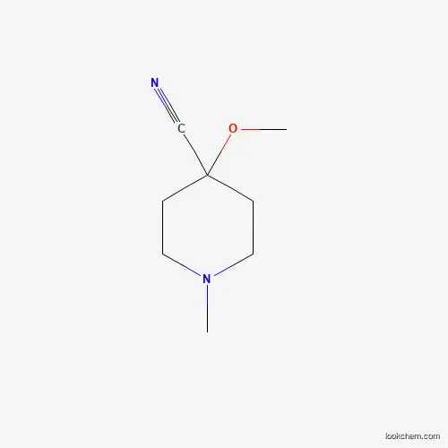 Molecular Structure of 1082040-36-5 (4-Piperidinecarbonitrile, 4-methoxy-1-methyl-)